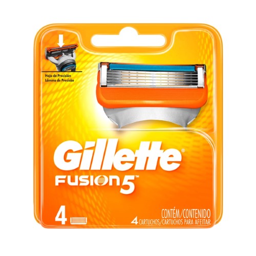 Carga Gillette Fusion5 4 unidades