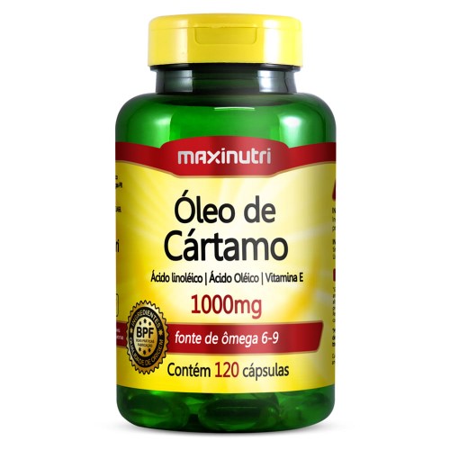 Óleo de Cártamo 1000mg Maxinutri 120 cápsulas