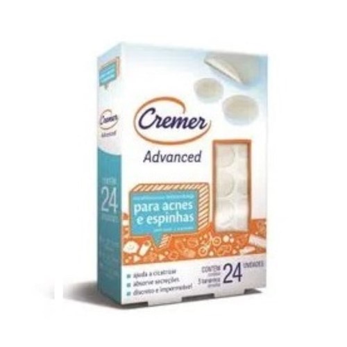 Curativo Hidrocoloide Para Espinhas Advanced Cremer C/24 Unidades