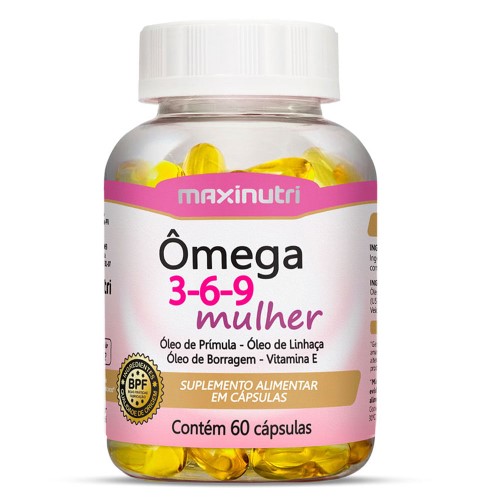 Ômega 3-6-9 Mulher Maxinutri 60 cápsulas