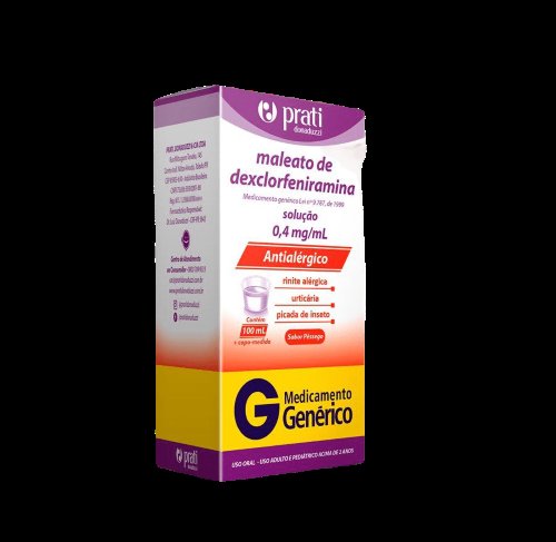 Maleato de Dexclorfeniramina 0,4mg/ml Solução Oral 120ml Prati Donaduzzi Genérico