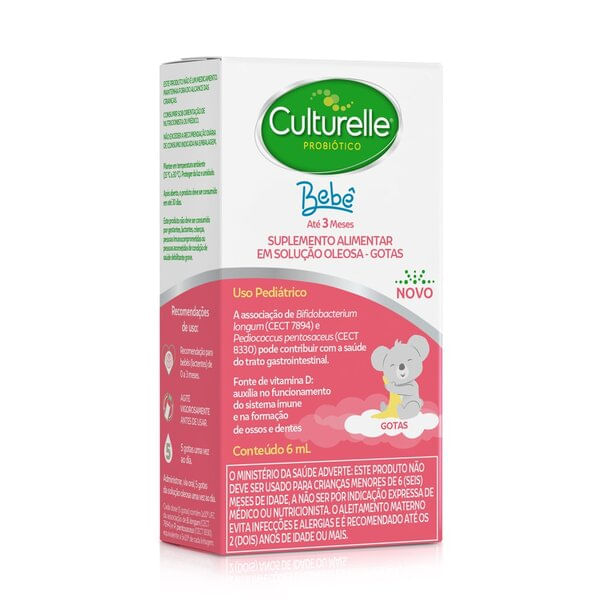 Culturelle Probiótico Bebê Gotas 60ml