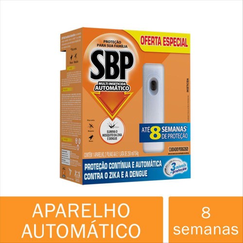 Multi Inseticida Automático Sbp Aparelho + Refil 250ml