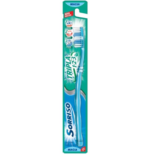 Escova Dental Sorriso Tripla 123 Macia