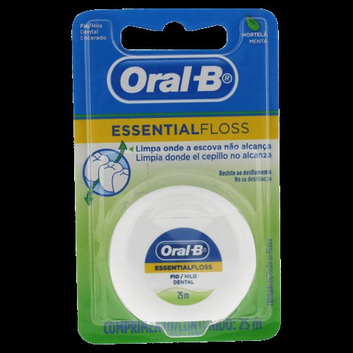 Fio Dental Oral-B Essential Floss Hortelã/Menta 25m