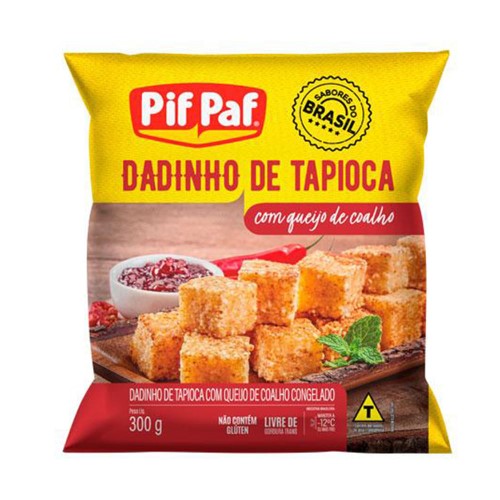 Dadinho de Tapioca Pif Paf com Queijo de Coalho 300g