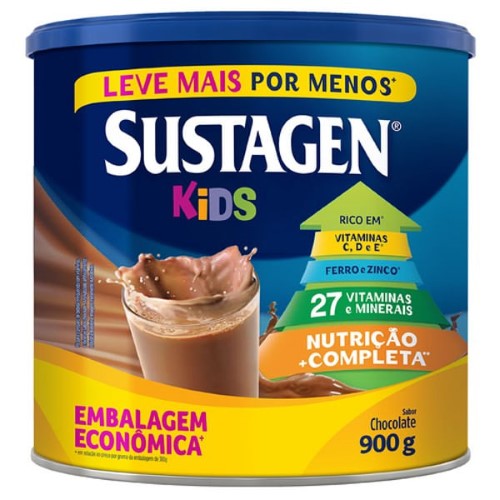 Complemento Alimentar Sustagen Kids Chocolate Sabor Chocolate 900g