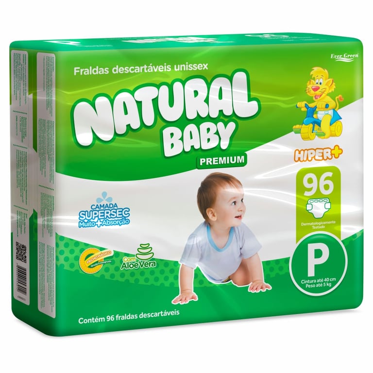 Natural Baby Premium Hiper + P 96 Un.