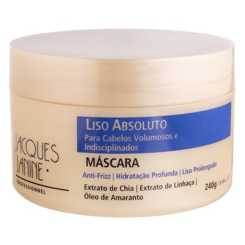 Máscara Capilar Jacques Janine Liso Absoluto com 240g