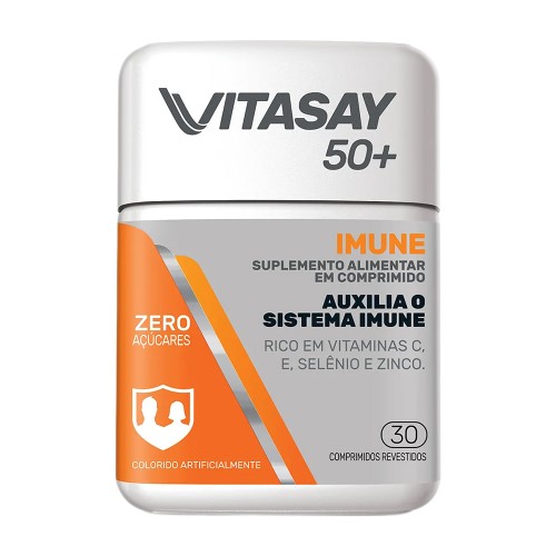 Suplemento Vitamínico Vitasay 50+ Imune Vitamina C 30 Comprimidos