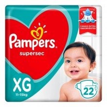 Fralda Descartável Pampers Supersec Pacotão XG 22 Unidades