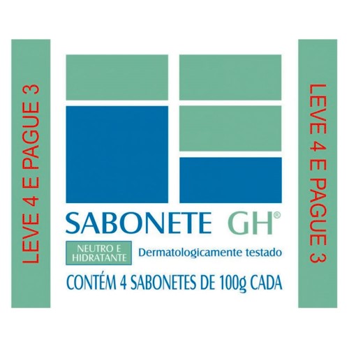 Sabonete GH Neutro e Hidratante Leve 4 Pague 3 100g cada