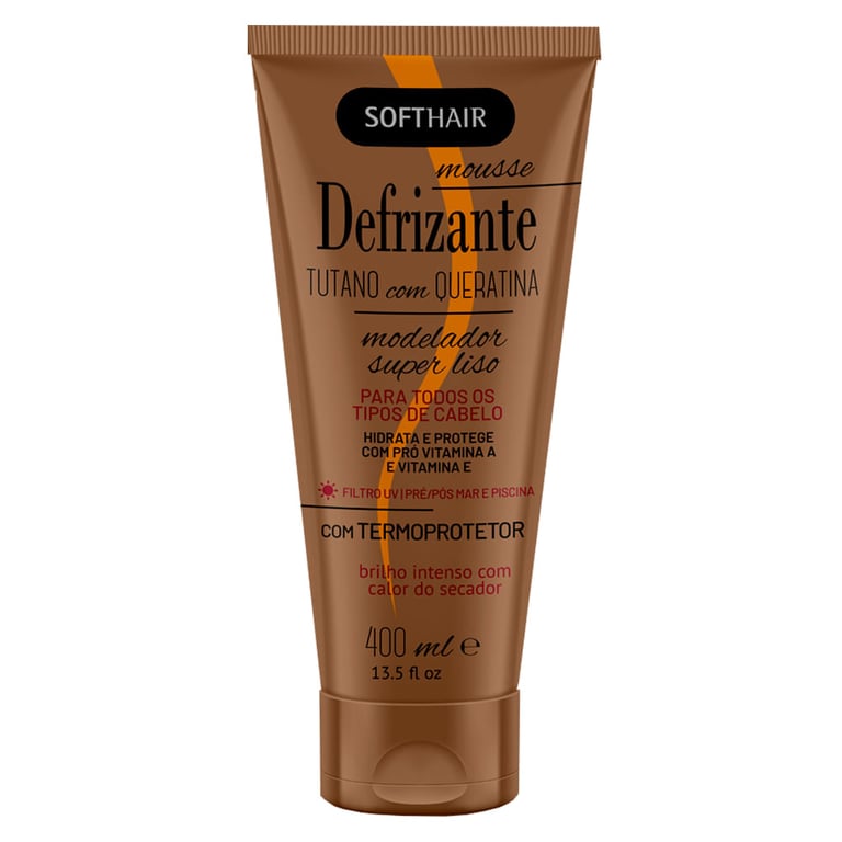 Defrizante Modelador Soft Hair Tutano Queratina 400ml