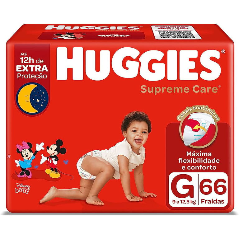 Fralda Huggies Supreme Care G 66 Unidades