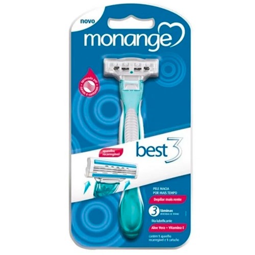 Aparelho Barbear Recarregavel Best3 3 Lam Monange - Monange