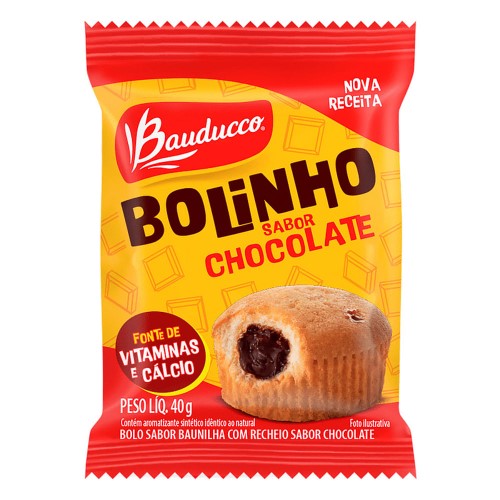 Bolinho Bauducco Sabor Baunilha com Recheio de Chocolate 40g