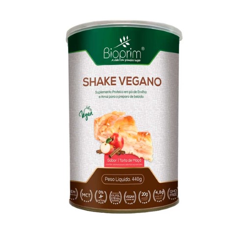 Shake Vegano em Pó Bioprim Torta de Maçã com 440g