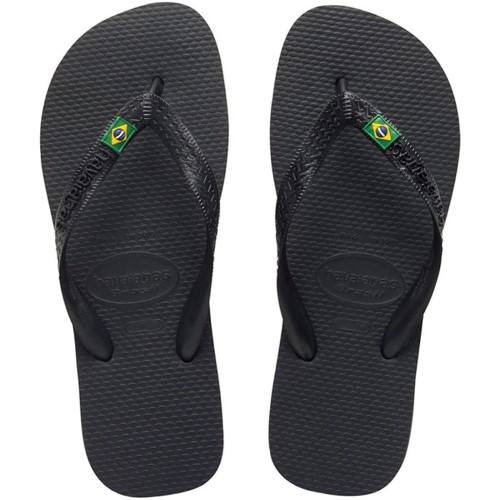 Sandálias Havaianas Brasil Preto Tamanho 43/44 1 Par