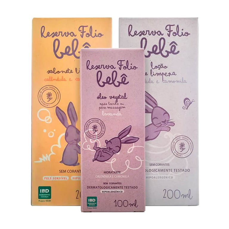 Sabonete Líquido Natural de Calêndula e Camomila para Bebê 200ml – Reserva Folio