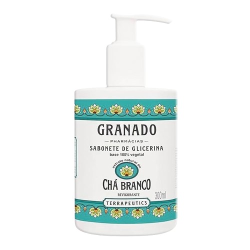 Sabonete Líquido Granado Glicerina Terrapeutics Chá Branco 300ml