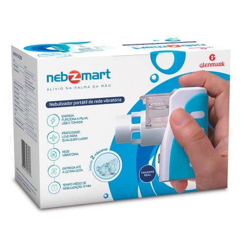 Nebulizador Portátil Nebzmart Glenmark 1 Unidade