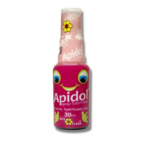 Spray para Garganta Infantil Apidol Kids Sabor Própolis, Tutti-Frutti e Mel 30ml