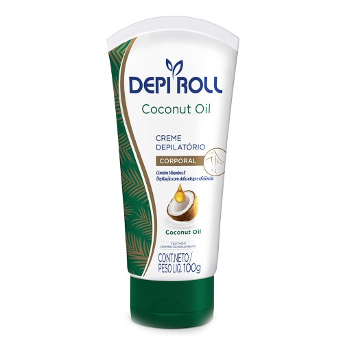 Creme Depilatório Corporal DepiRoll Coconut Oil 100g