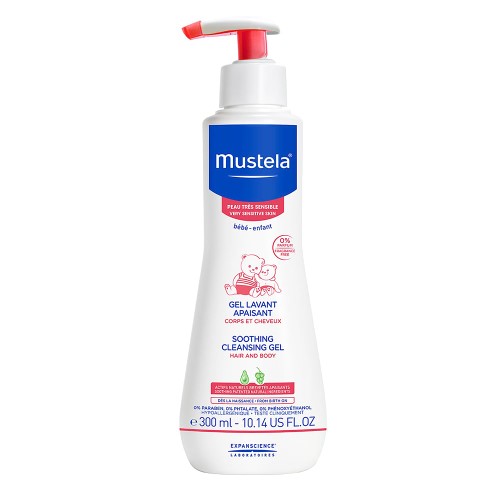 Gel Lavante Calmante Mustela Pele Muito Sensível 300ml .