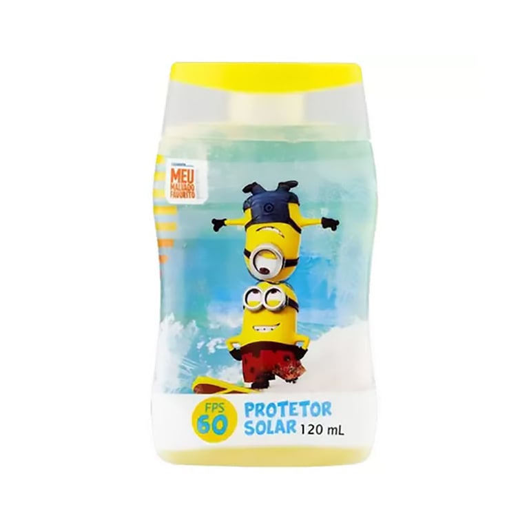 Protetor Solar Infantil Nutriex Minions, FPS 60, 2 unidades com 120mL cada