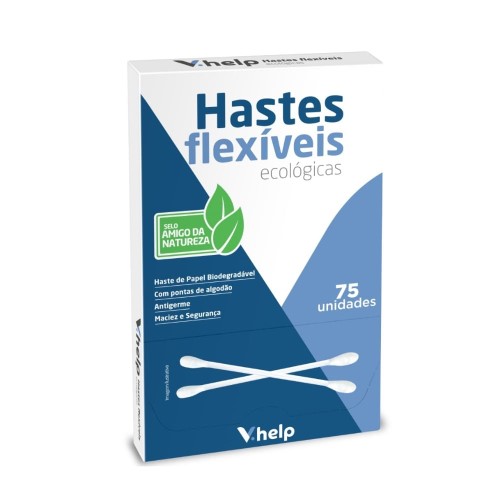 Hastes Flexíveis V.Help Ecológicas 75 Unidades