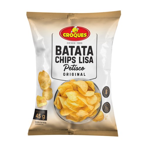 Batata Chips Lisa Croques Petisco Original 45g