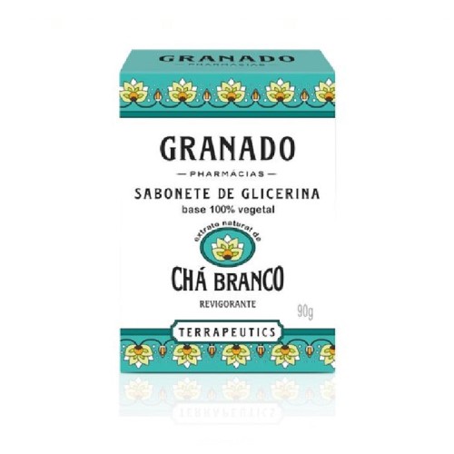 Sabonete Barra Granado Terrapeutics Chá Branco 90g