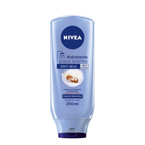 Hidratante Desodorante para Banho Nivea Soft Milk Manteiga de Karité com 250ml