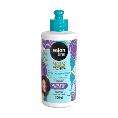 Creme para Pentear Salon Line S.O.S Cachos Ácido Hialurônico 300ml