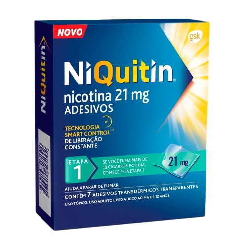 Niquitin Clear 21mg 7 Adesivos