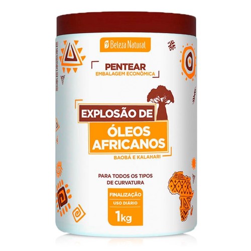 Creme para Pentear Beleza Natural Explosão de Óleos Africanos com 1Kg