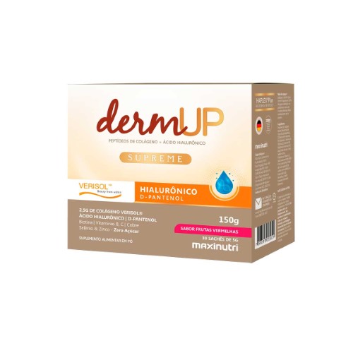 Suplemento Alimentar DermUp Supreme Verisol Sabor Frutas Vermelhas 30 Sachês