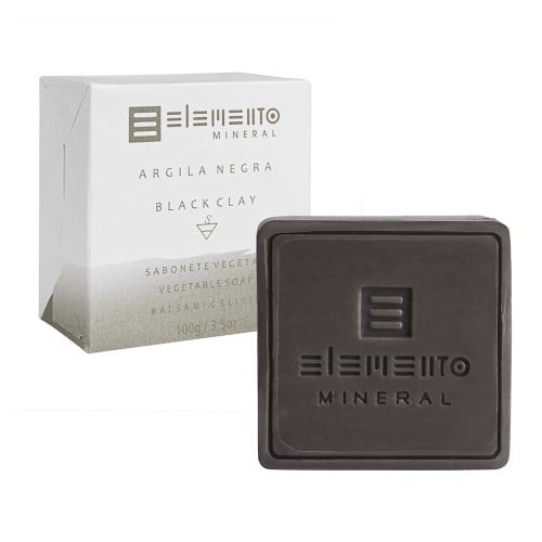 Sabonete de Argila Negra Natural 100g – Elemento Mineral