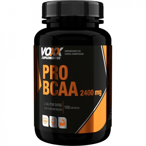 Voxx Pro Bcaa 2400mg Com 100 Cápsulas