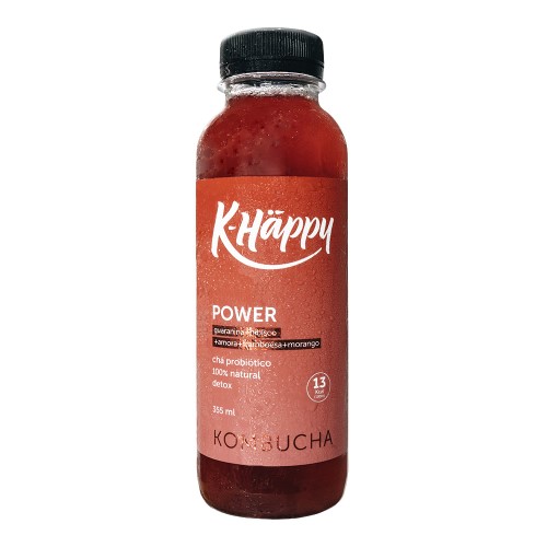 Chá Kombucha KHappy Power 355ml