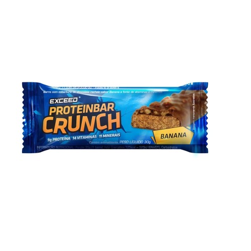 Barra de proteínas Exceed Crunch Banana 30g