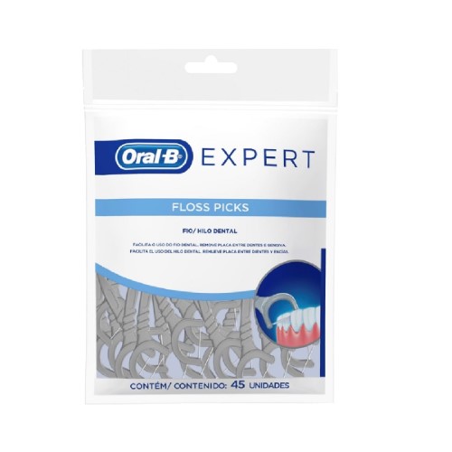 Fio Dental Oral-B Expert Floss Picks 45 Unidades