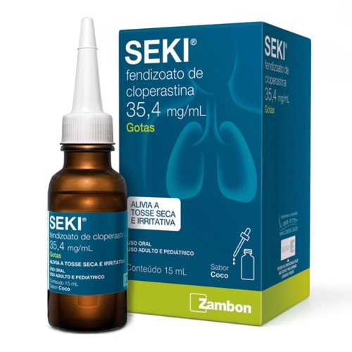 Seki Fendizoato de Cloperastina 3,54mg/ml Sabor Coco Gotas 15ml