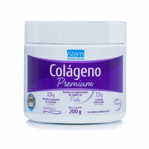 Colágeno Premium 200g Stem Novalatina Pó para Solução Oral