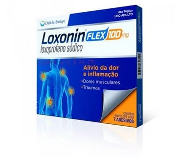 Loxonin Flex 100mg com 7 Adesivos