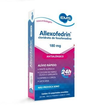 Allexofedrin 180mg com 10 Comprimidos