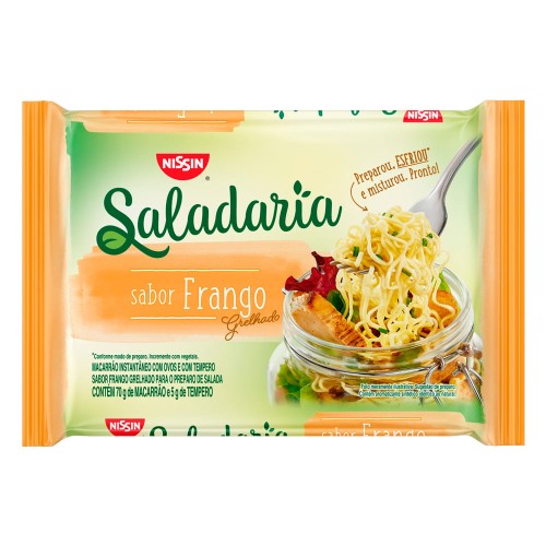 Macarrão Instantâneo Nissin Saladaria Sabor Frango Grelhado 70g