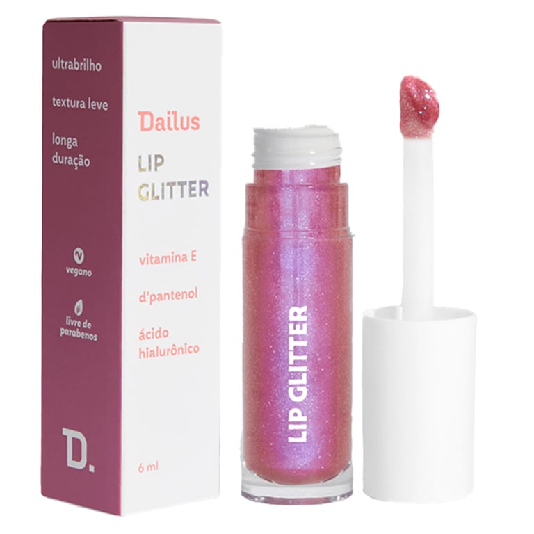 Lip Glitter Dailus Pink Glass 6ml