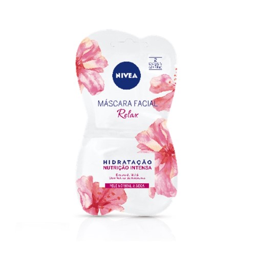 Máscara Facial Nivea Relax Pele Normal a Seca com 1 unidade