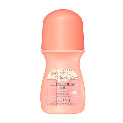 Desodorante Antitranspirante Giovanna Baby Peach Roll On 50ml